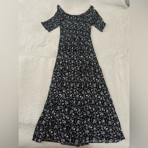 NATURAL LIFE Daisy Tiered Midi Dress, size L/XL, color black